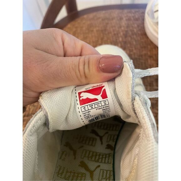 Puma Match leather white sneakers size 7.5 - Picture 9 of 10